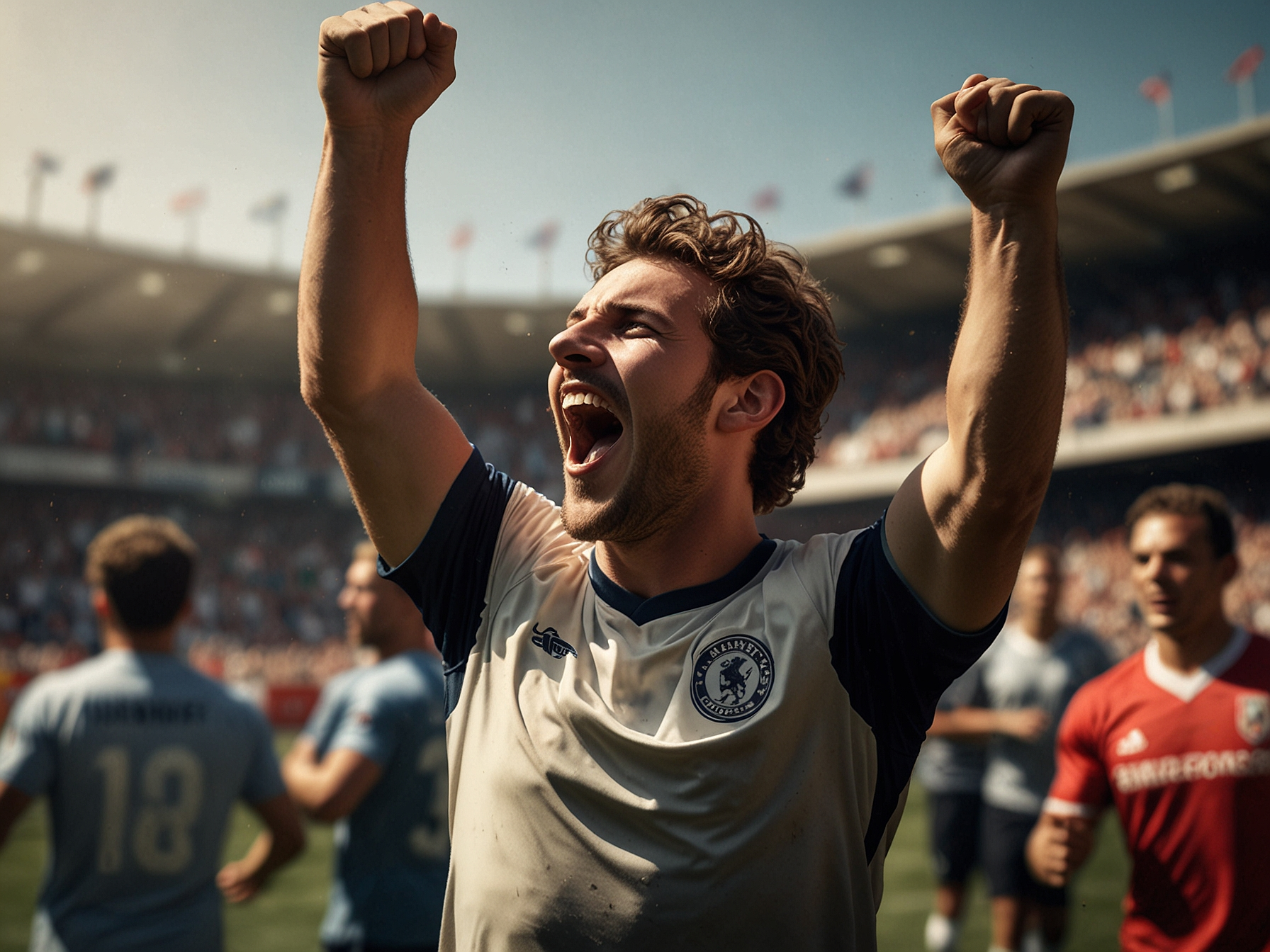 Jugador celebrando una victoria en apuestas deportivas
