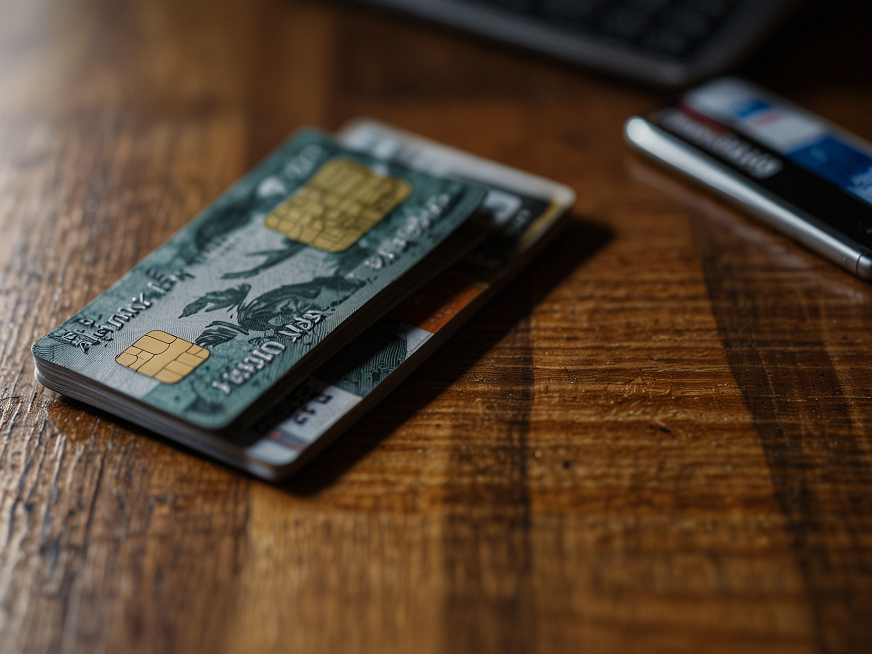 Tarjetas, efectivo y símbolos de criptomonedas
